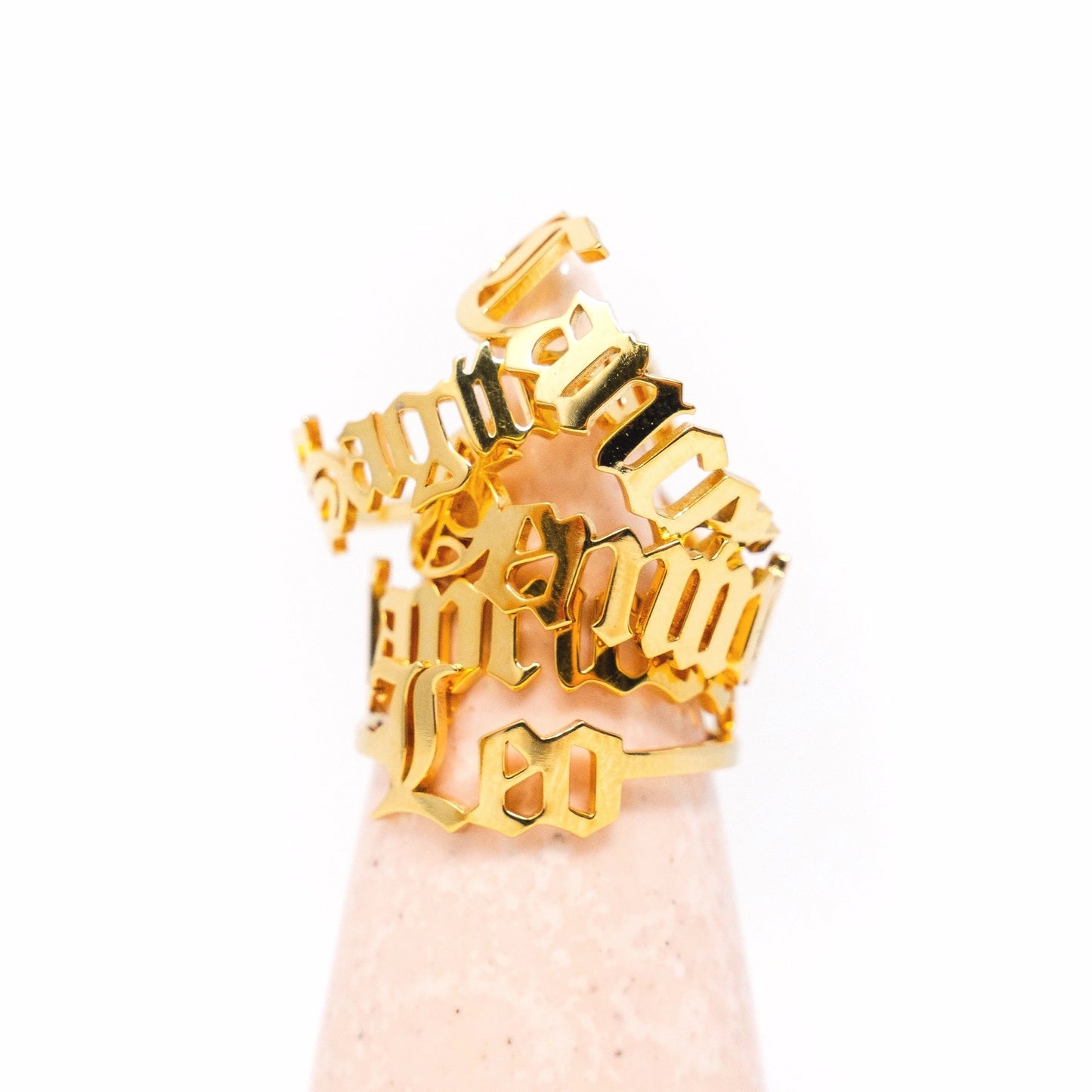 Zodiac Olde English Adjustable Rings