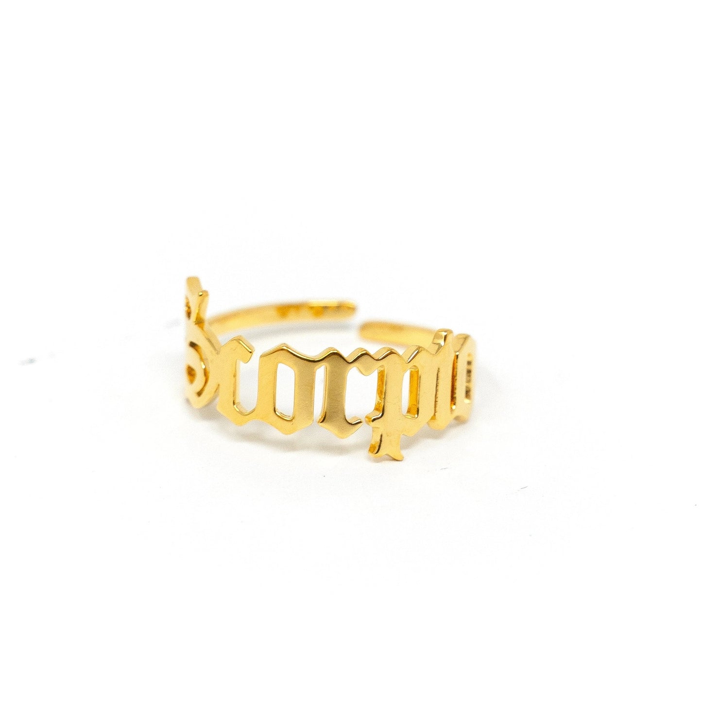 Zodiac Olde English Adjustable Rings