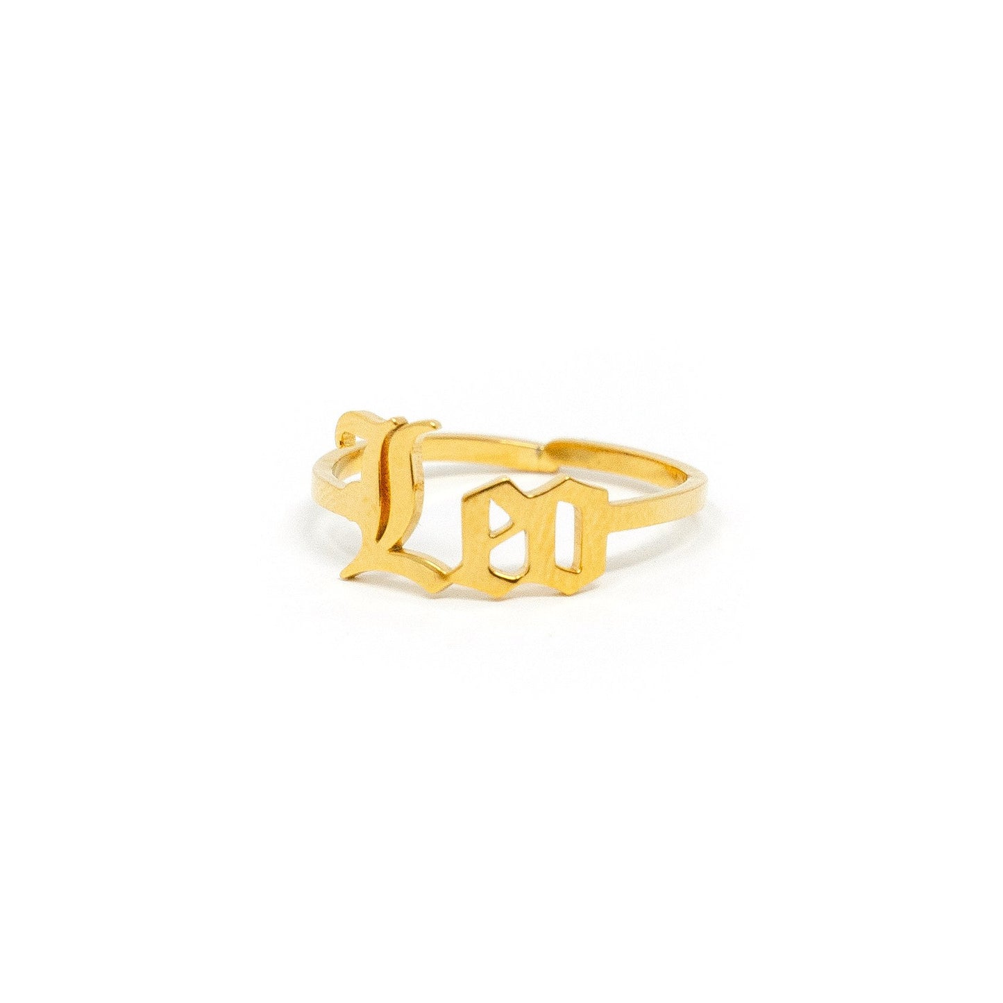 Zodiac Olde English Adjustable Rings