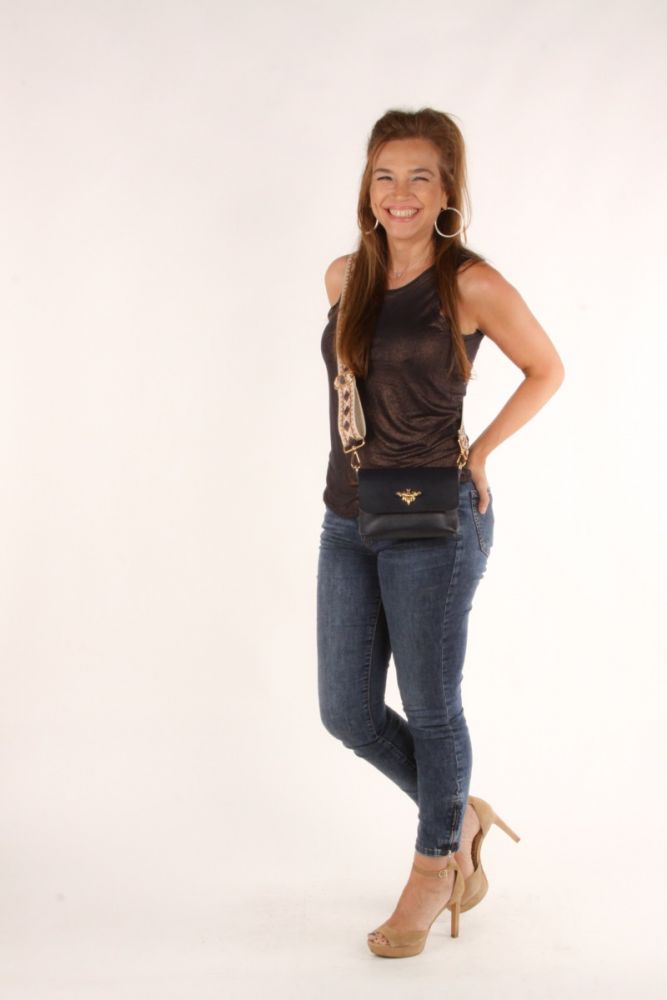 Leather Bee Bag in 2 colors