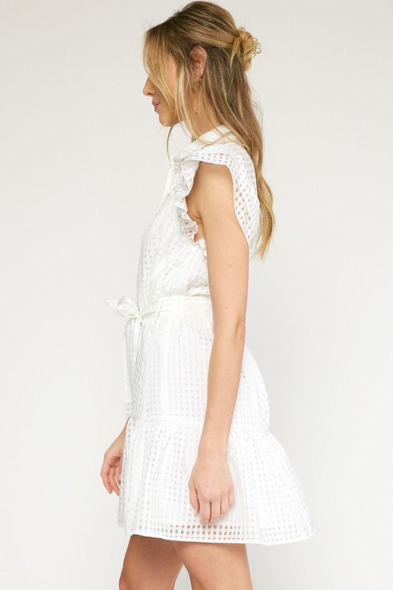 White Button Up Dress