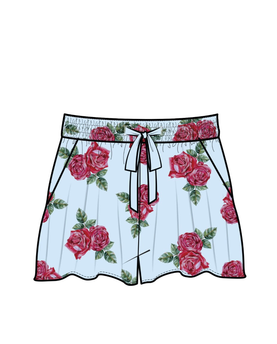 Rose in the USA PJ Shorts Set from PJ Salvage