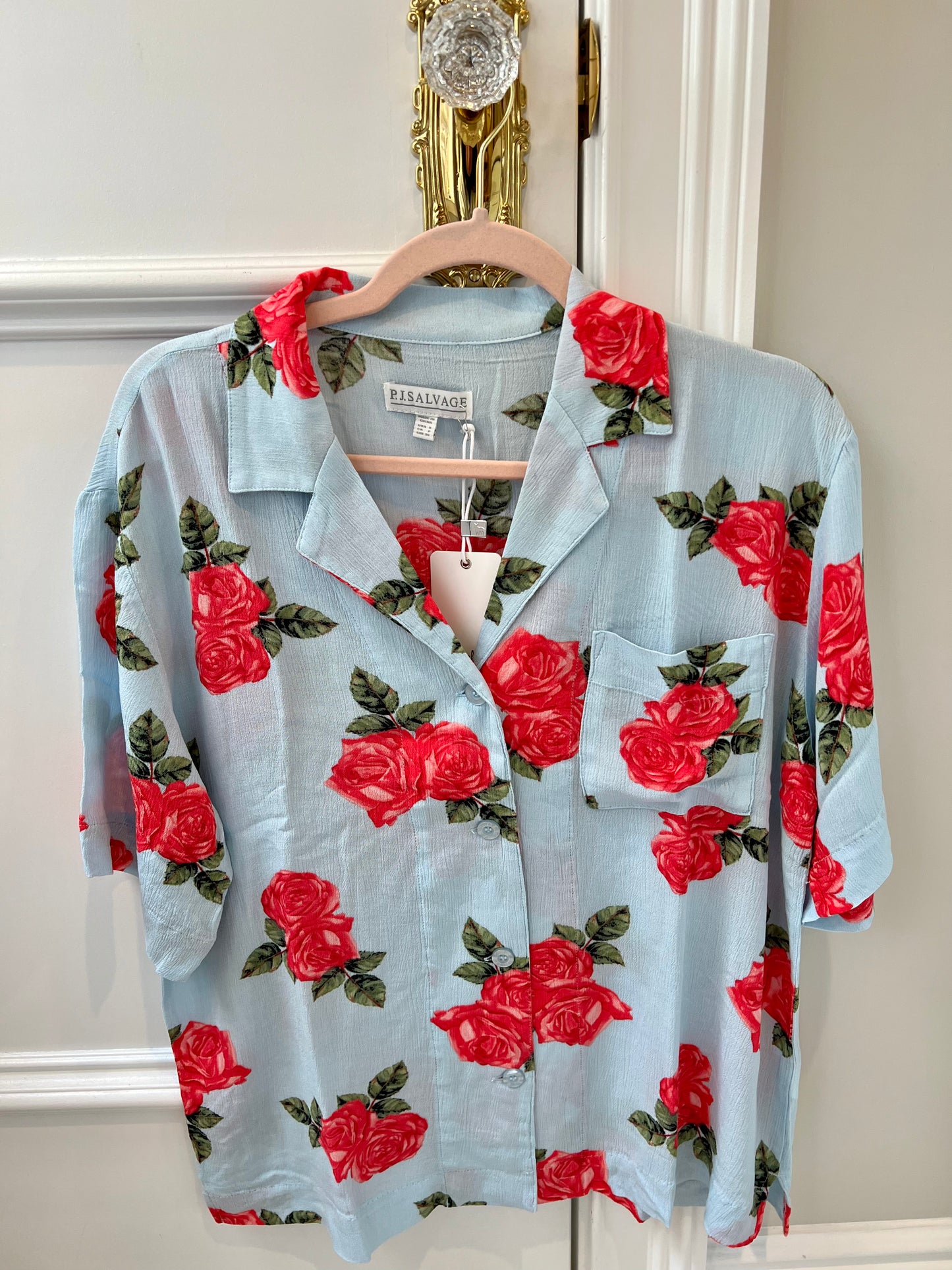 Rose in the USA PJ Shorts Set from PJ Salvage