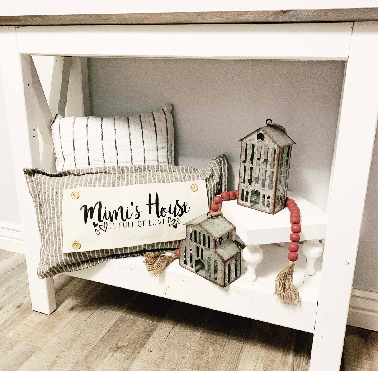 Nona's, Mimi’s, Nana's house pillow panel