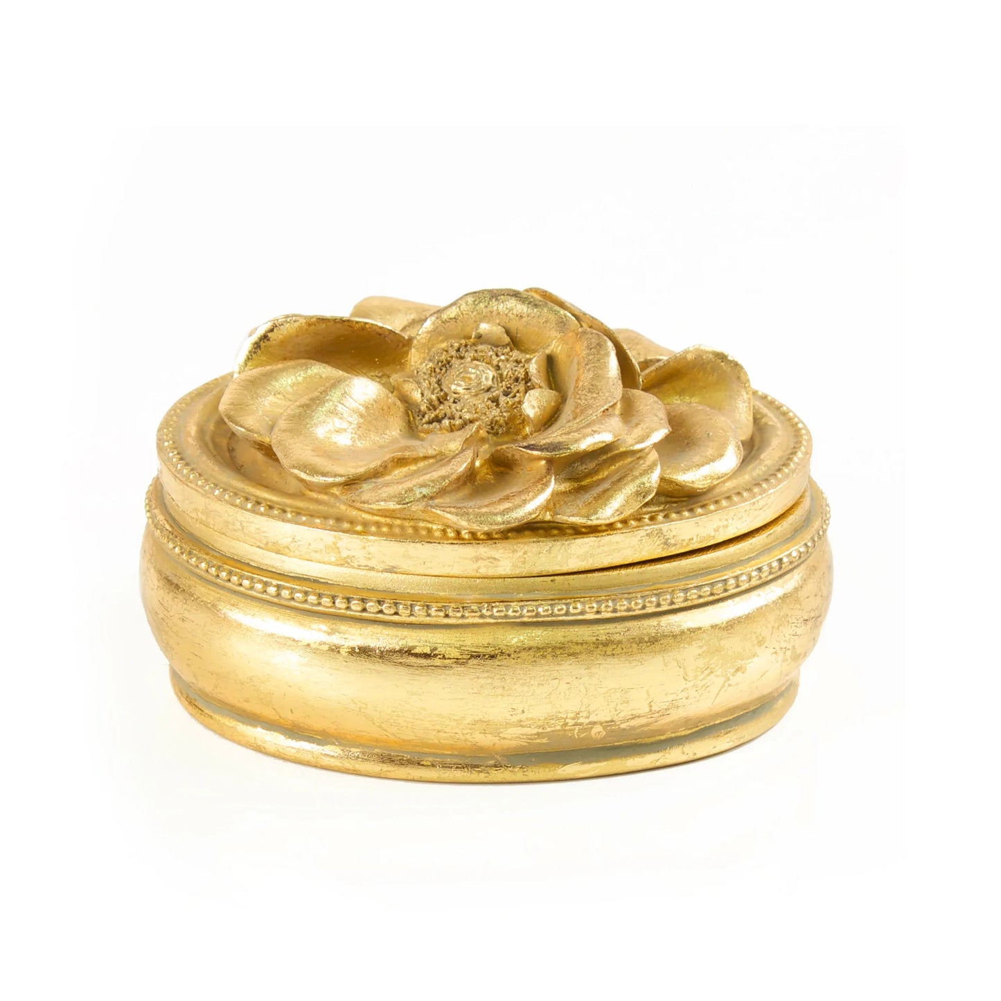 Bleu Ginger Bleu et Blanc Medium Gold Candle