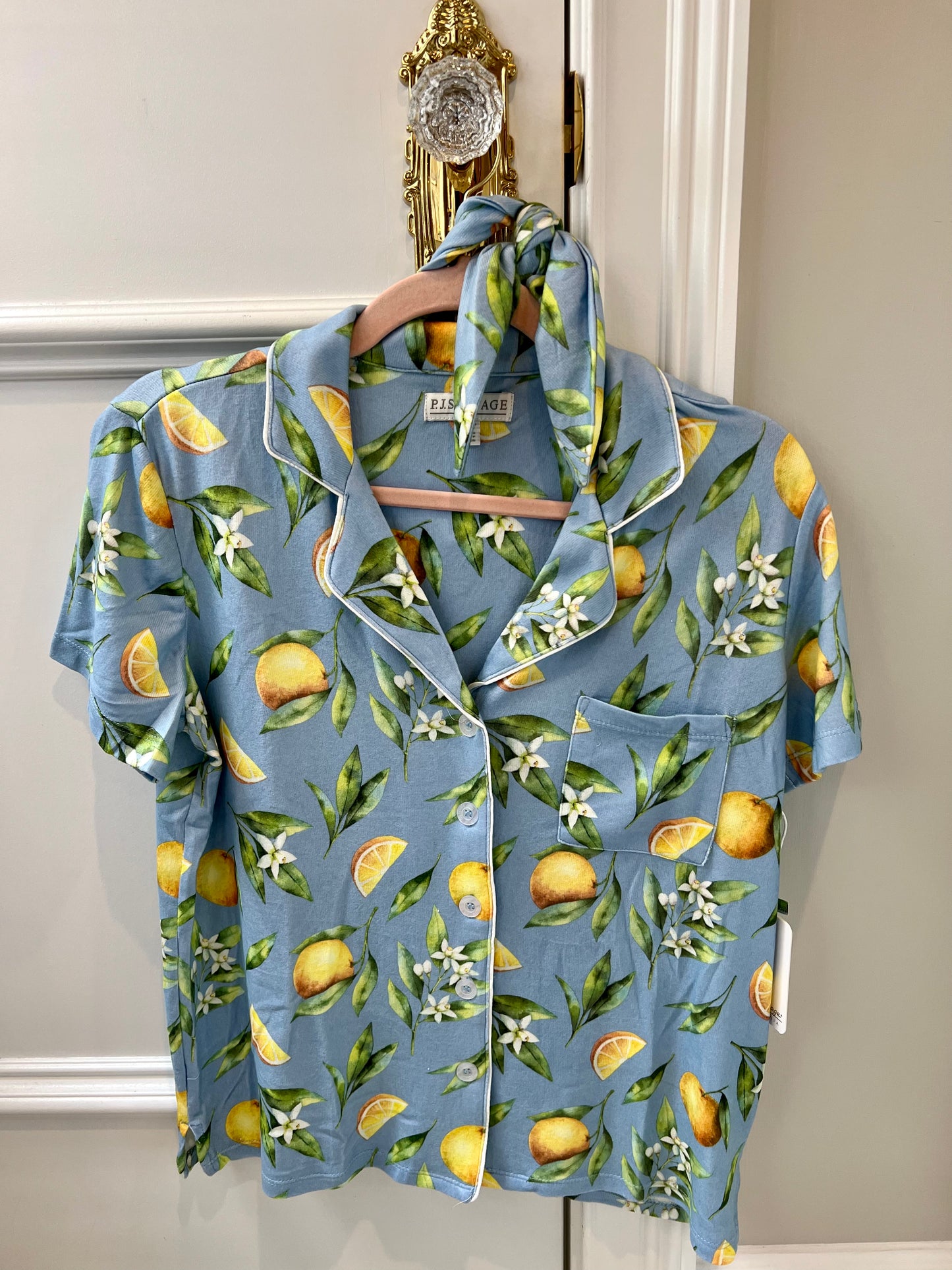 Orange Juice PJ Shorts Set from PJ Salvage