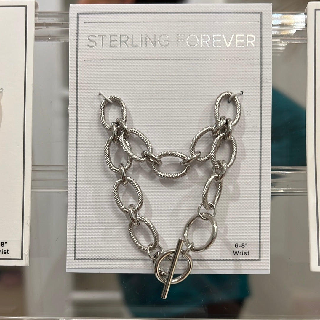 Linked Charm Bracelet in Gold or Siilver