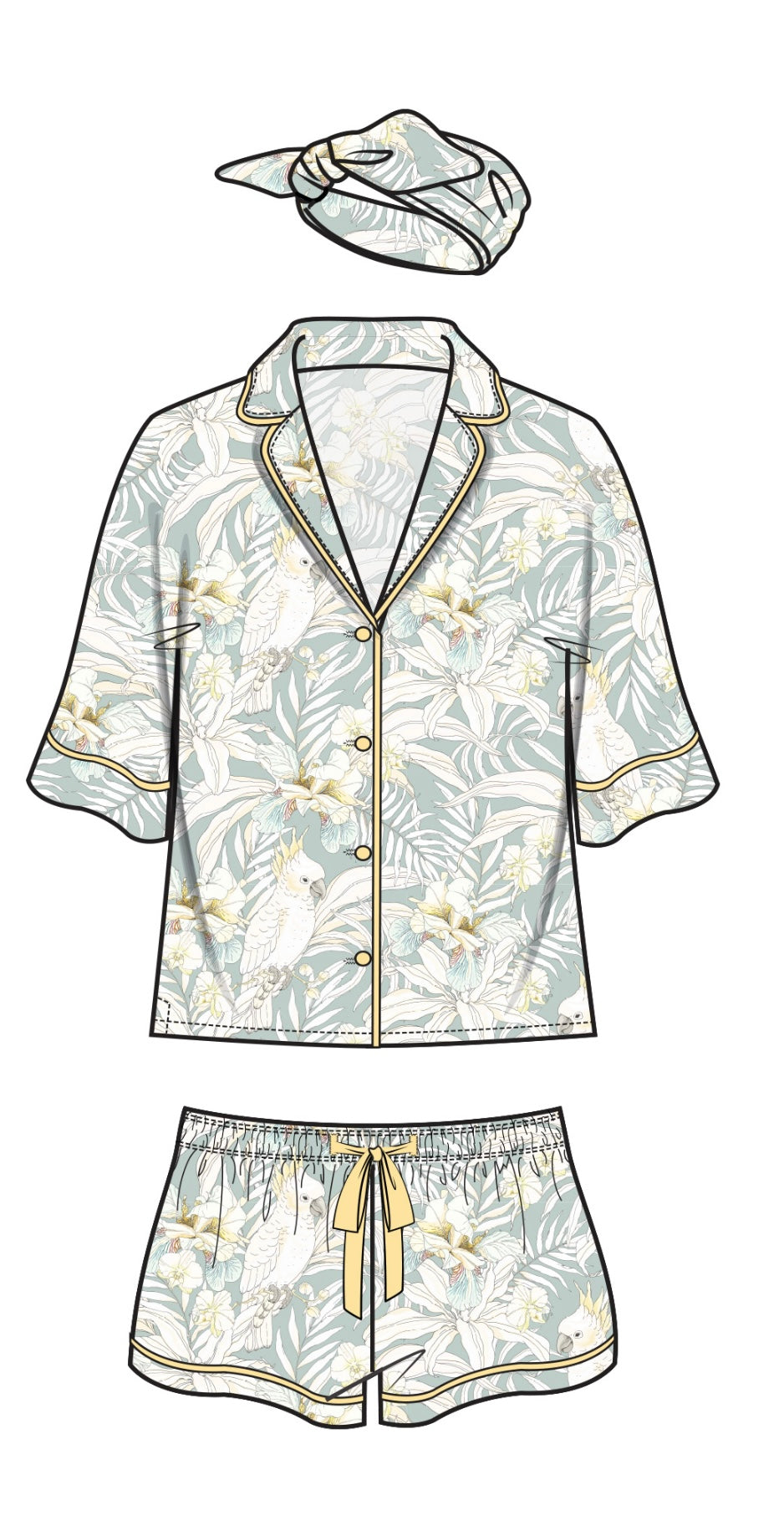 Cockatiel Hour PJ Set from PJ Salvage