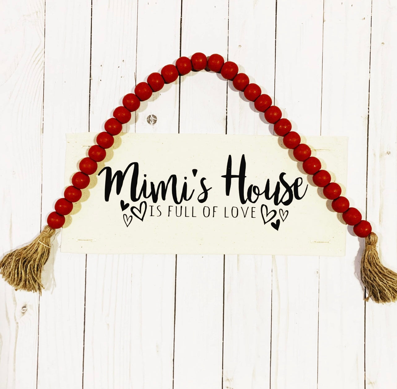 Nona's, Mimi’s, Nana's house pillow panel