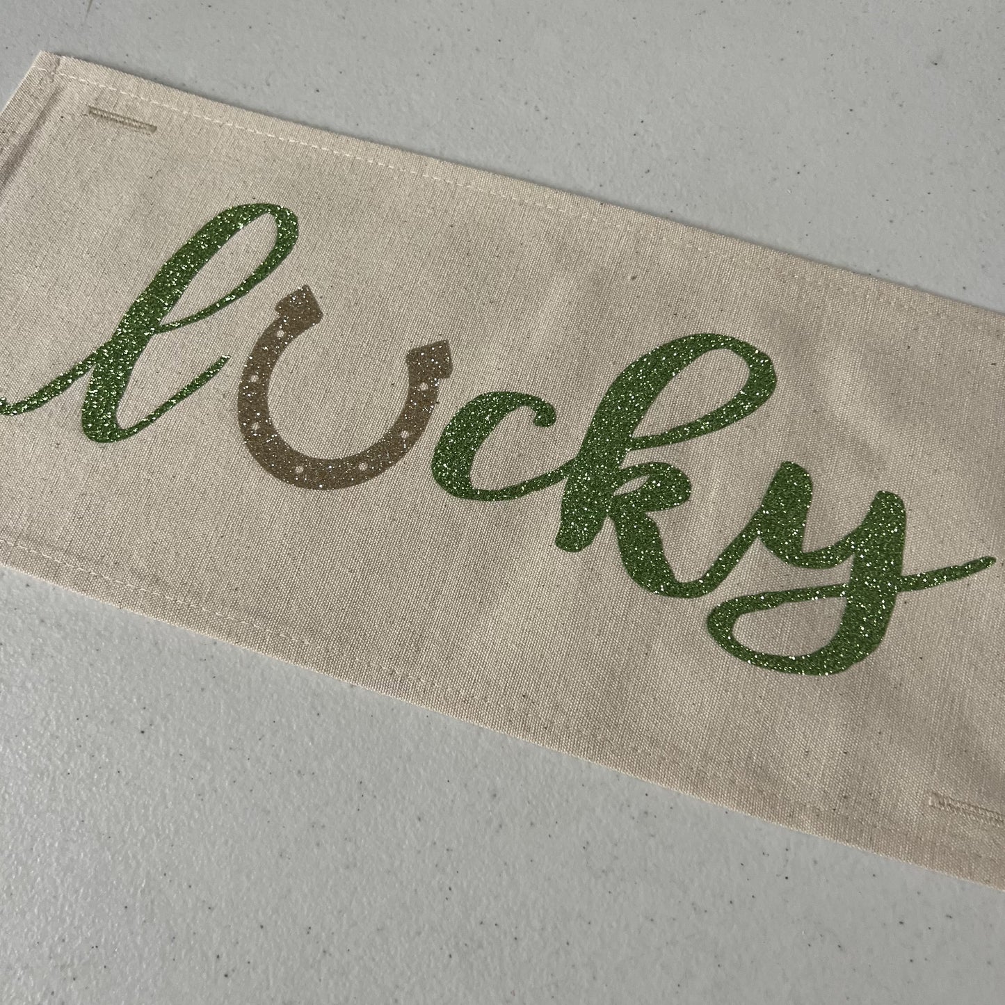 Glitter Panel: Lucky, St. Patrick's Day Leprechauns, LUCKY