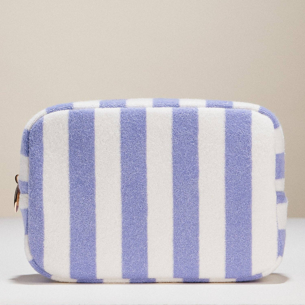 Striped Terry Fabric Pouch | Travel Pouch