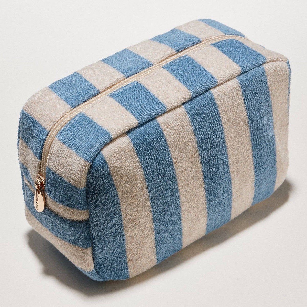 Striped Terry Fabric Pouch | Travel Pouch
