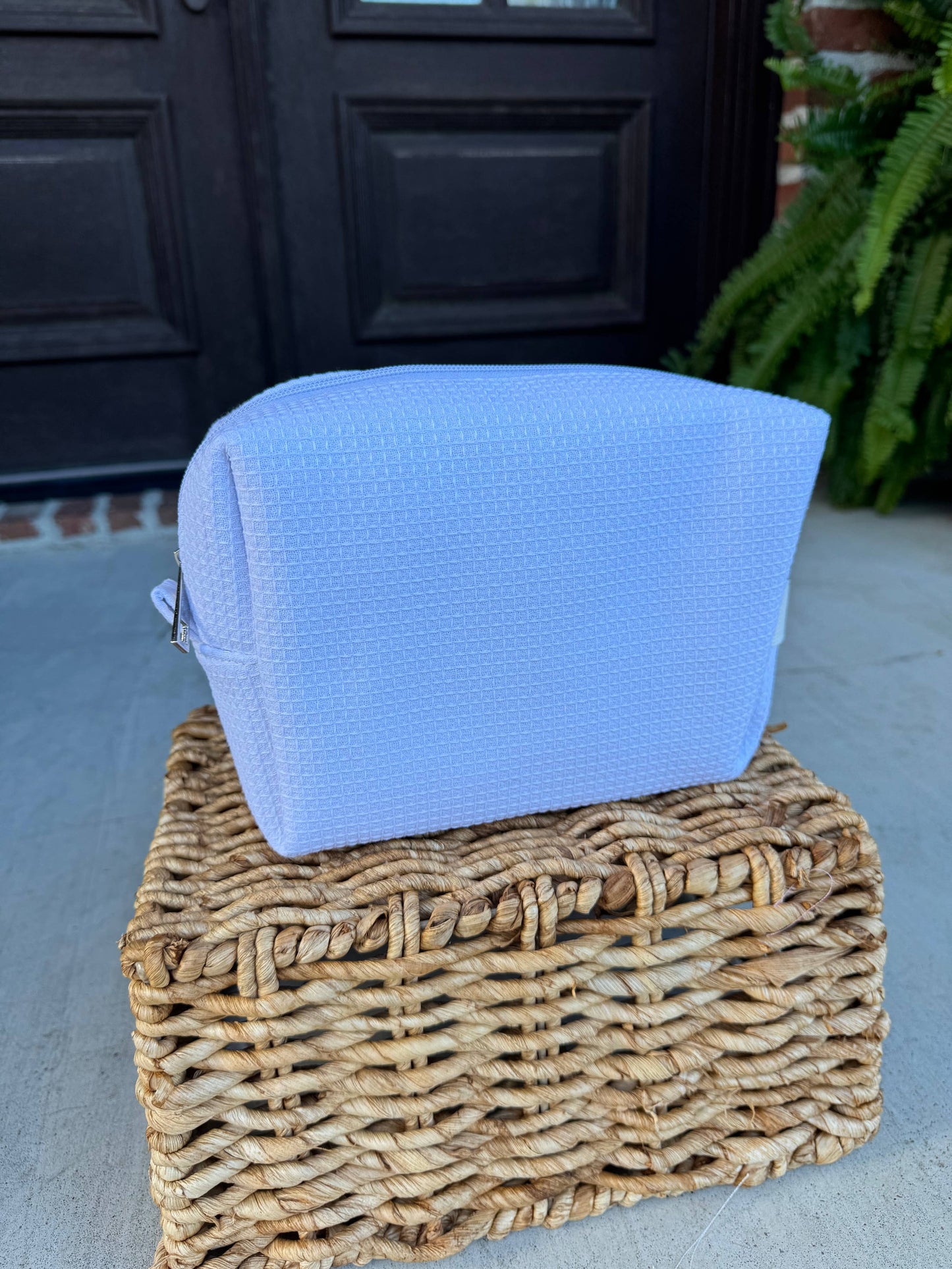 Waffle Knit Cosmetic Bag