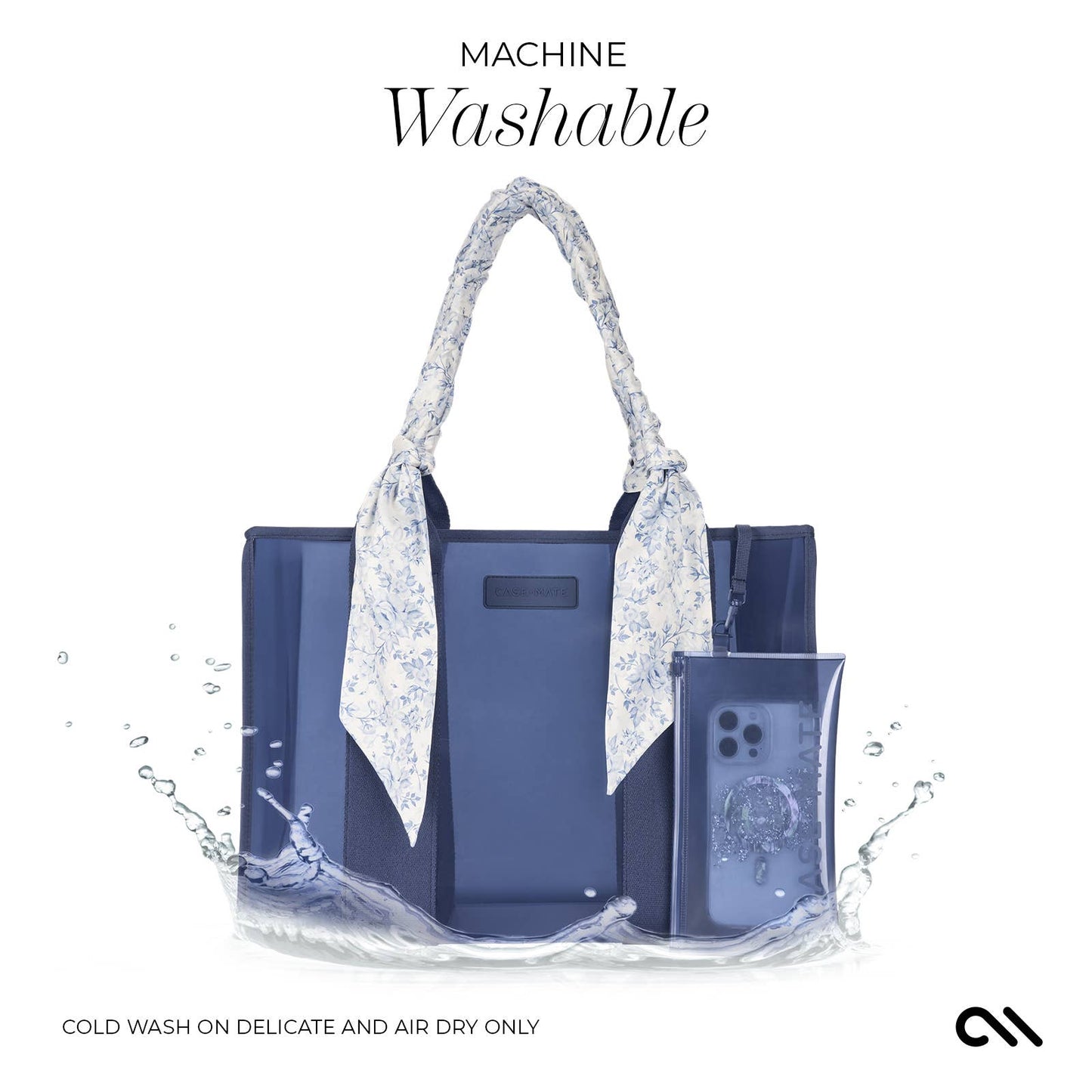 Case-Mate Something Navy Twilly Jelly Tote Bag - Can be Embroidered