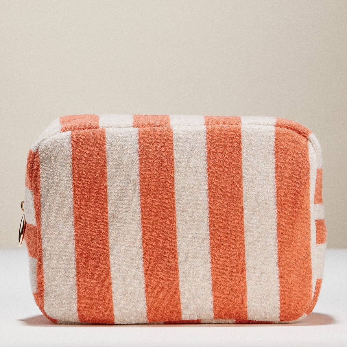 Striped Terry Fabric Pouch | Travel Pouch