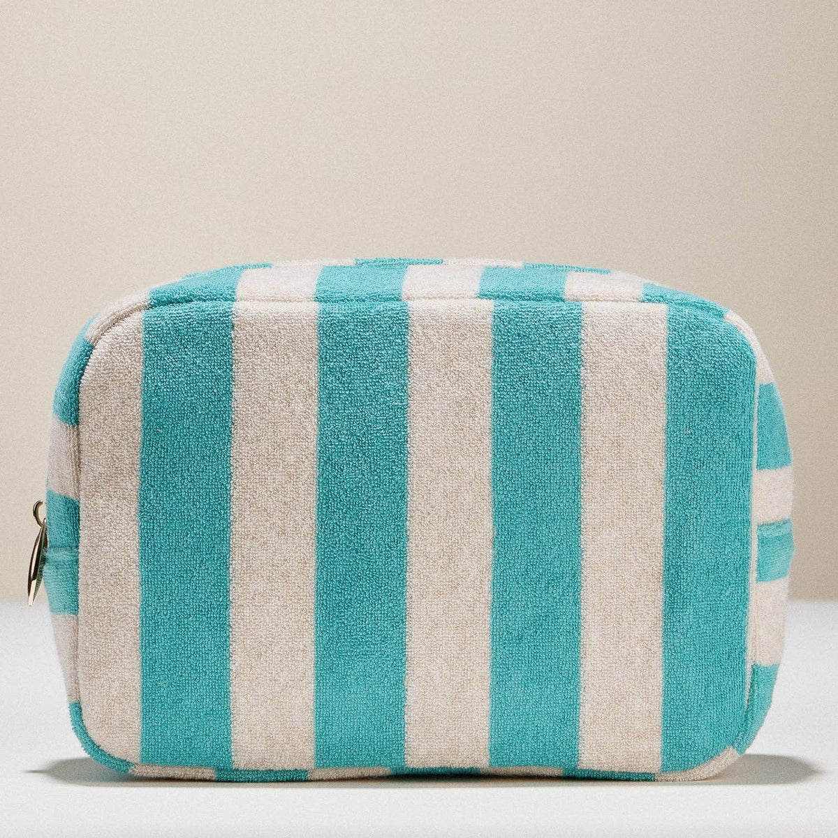 Striped Terry Fabric Pouch | Travel Pouch