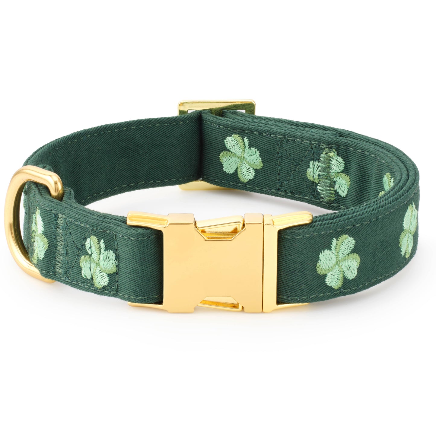 Clover Embroidered Dog Collar