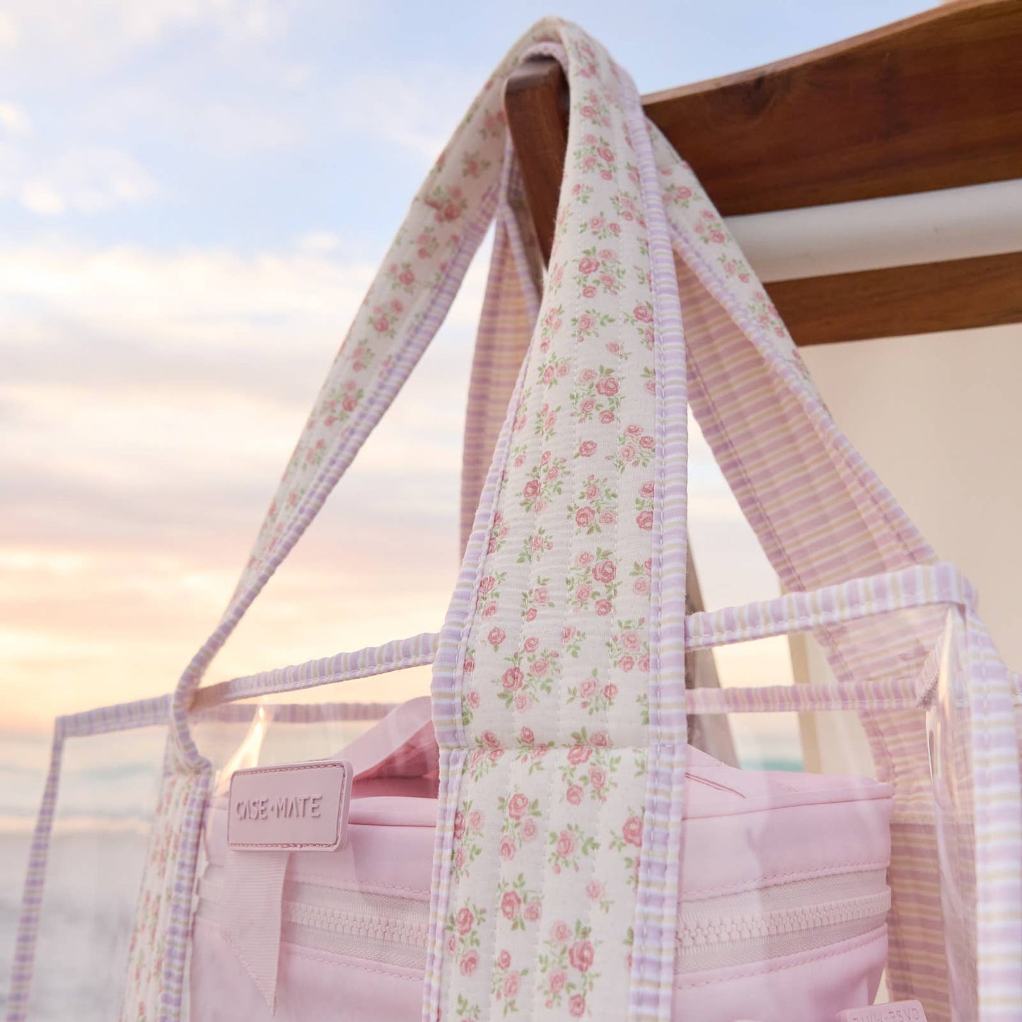 Case-Mate Quilted Ditsy Floral Jelly Tote Bag - Can be Embroidered