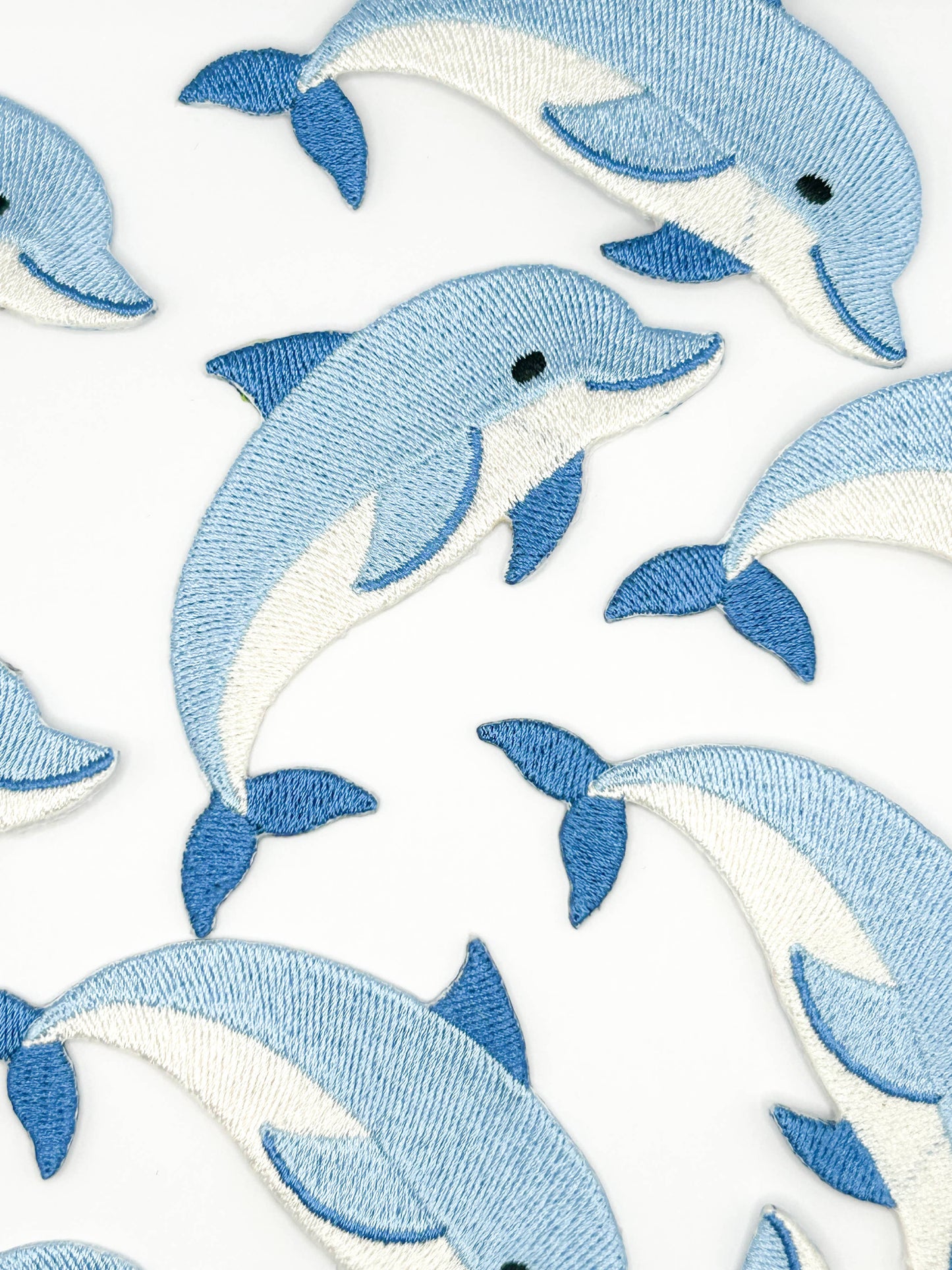 Dolphin Embroidered Patch Coastal Ocean Animal Patch Cute