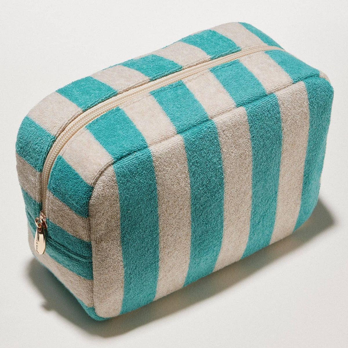 Striped Terry Fabric Pouch | Travel Pouch