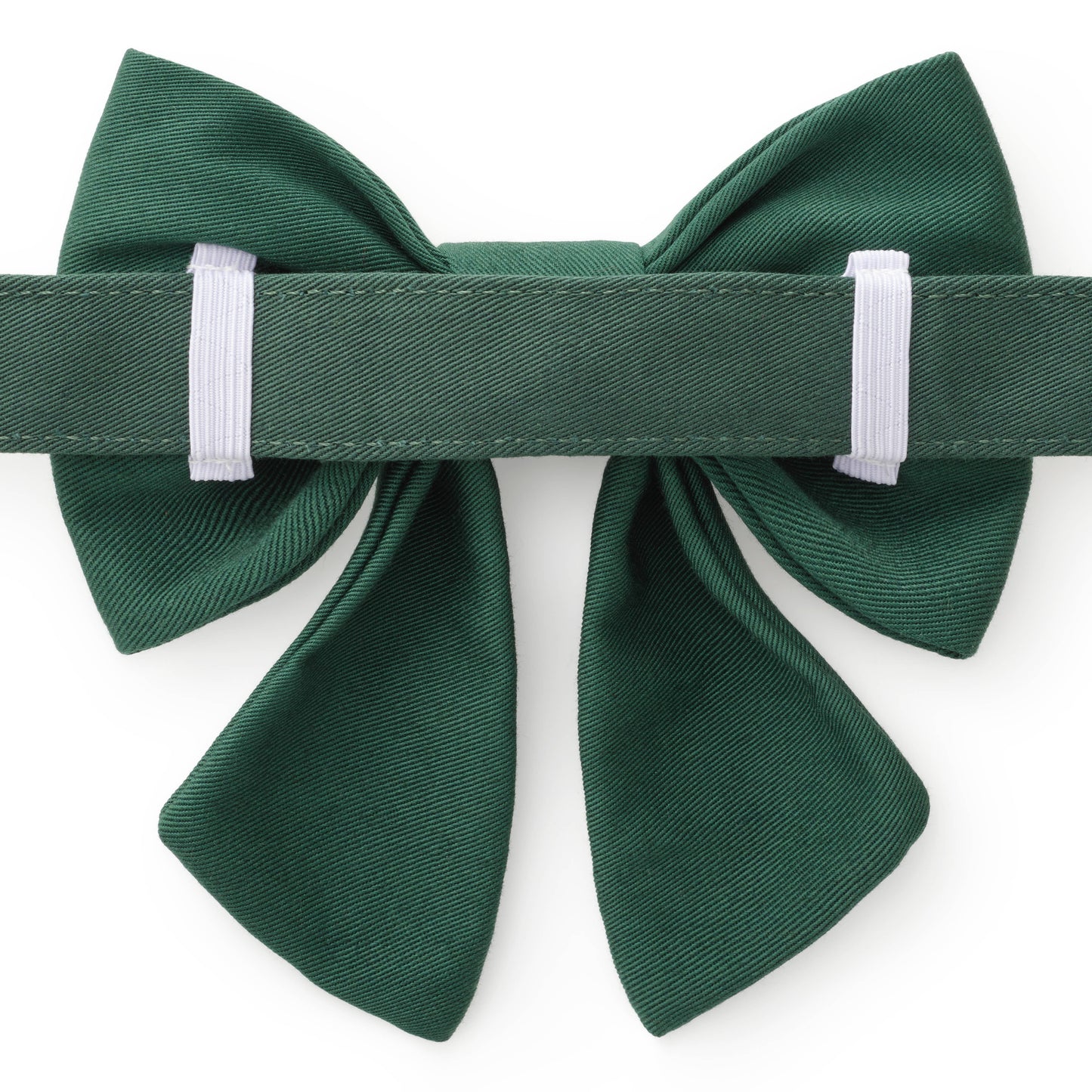 Clover Embroidered Lady Dog Bow