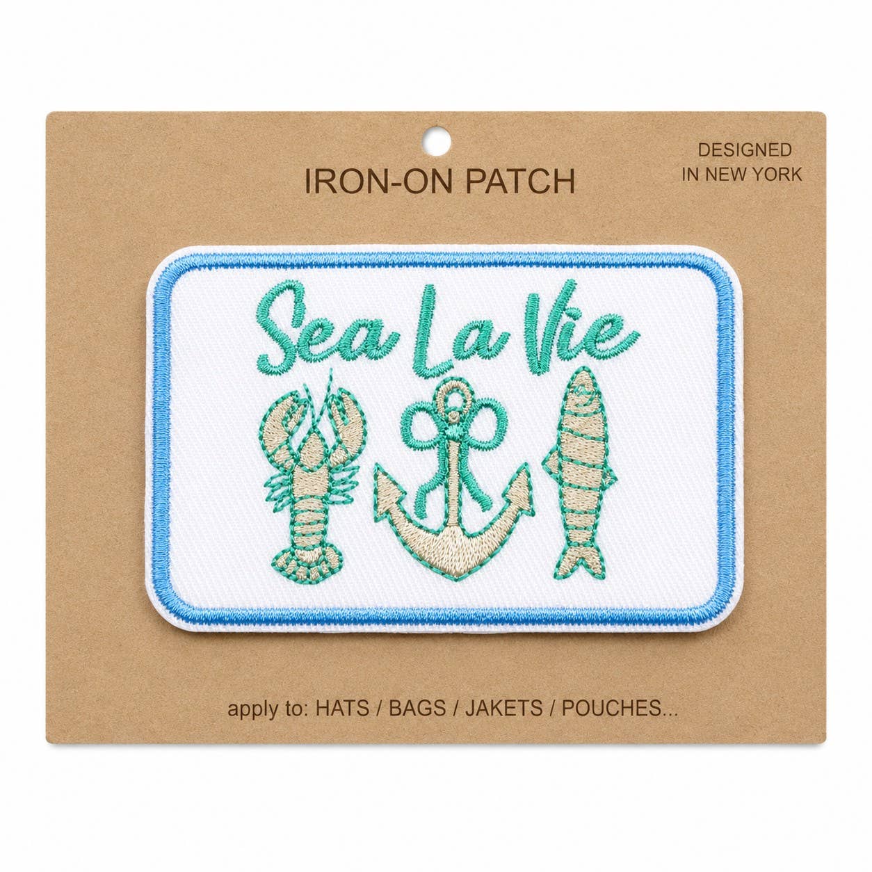 Sea La Vie Embroidered Iron-On Patch