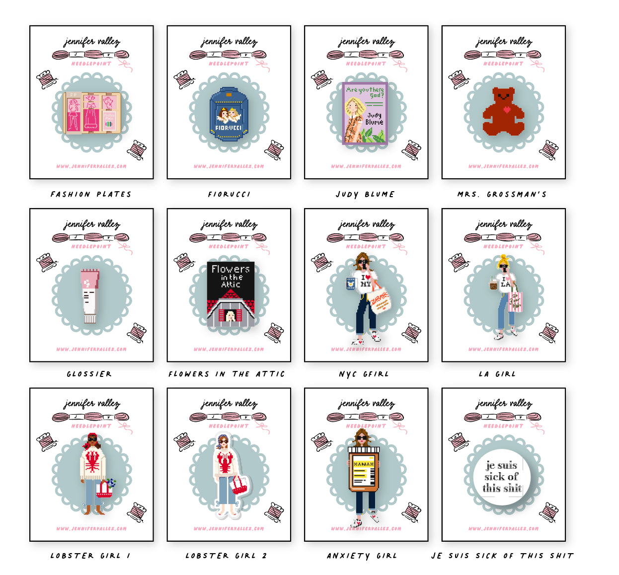 Needleminders for needlepoint