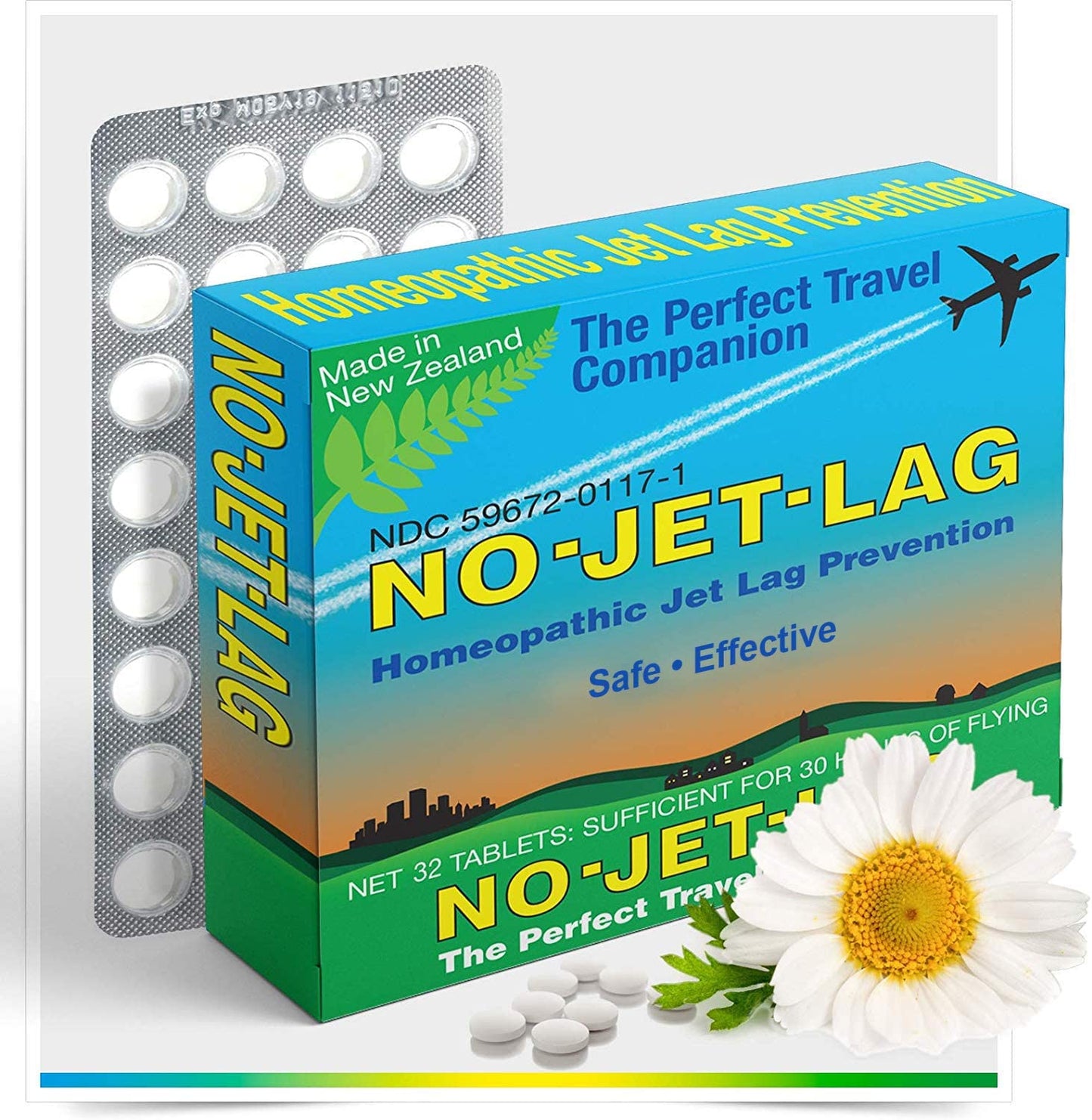 No Jet Lag Jet Lag Remedy Chewable 32 Tablets, Pills