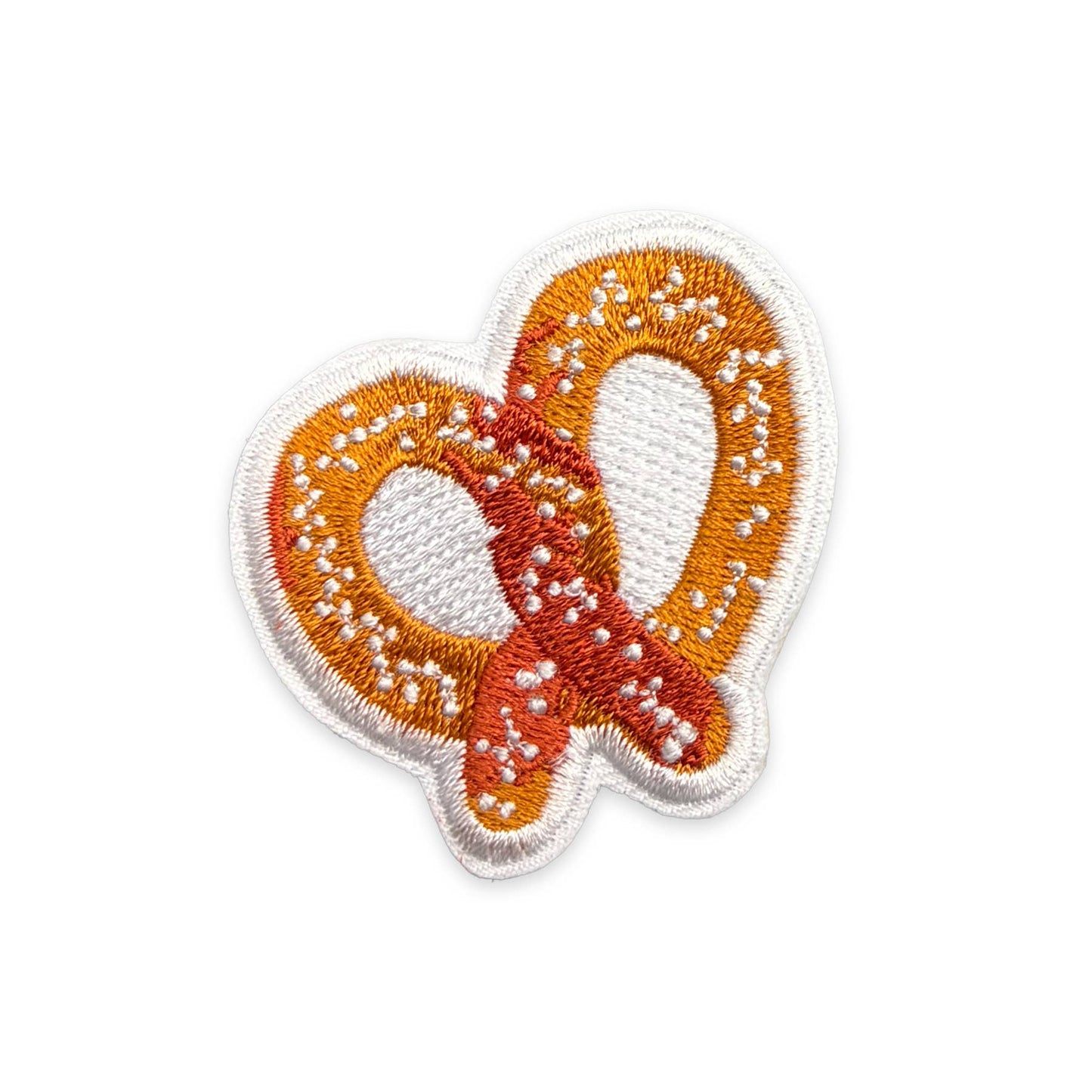 Pretzel Iron-On Patch | Foodie Embroidered Patch