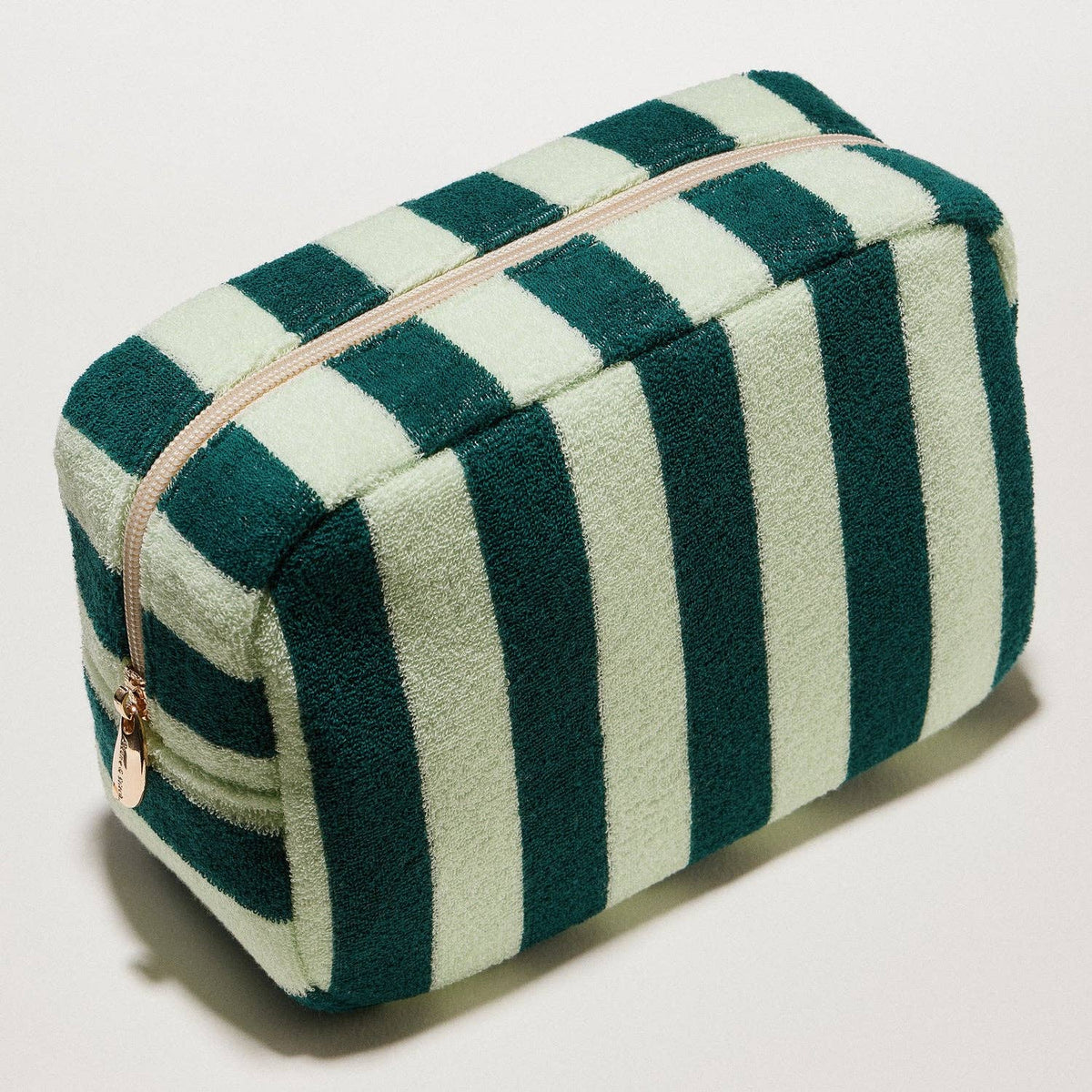 Striped Terry Fabric Pouch | Travel Pouch