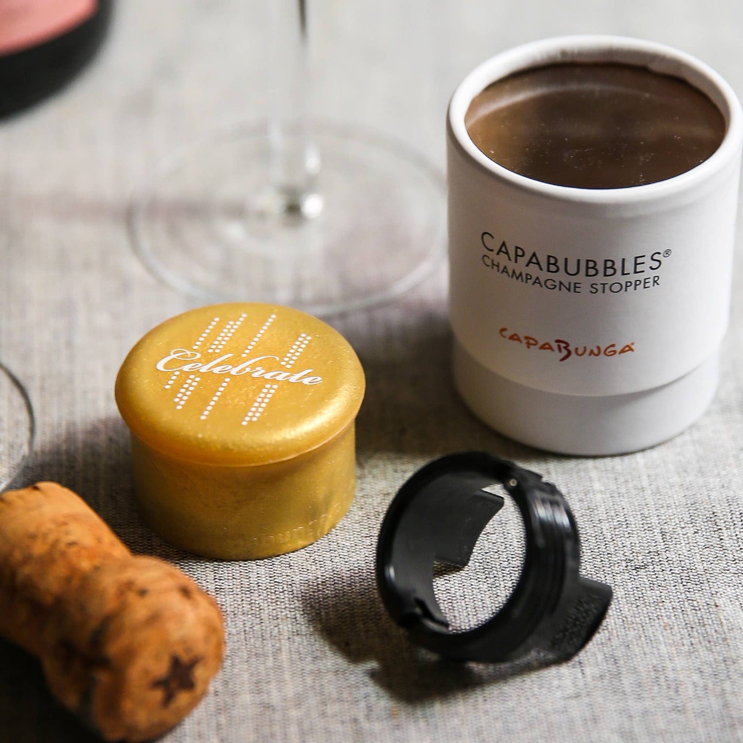 CapaBubbles® Celebrate Champagne Stopper