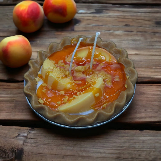 Peach Cobbler Pie Candle (Fall / Halloween / Thanksgiving)