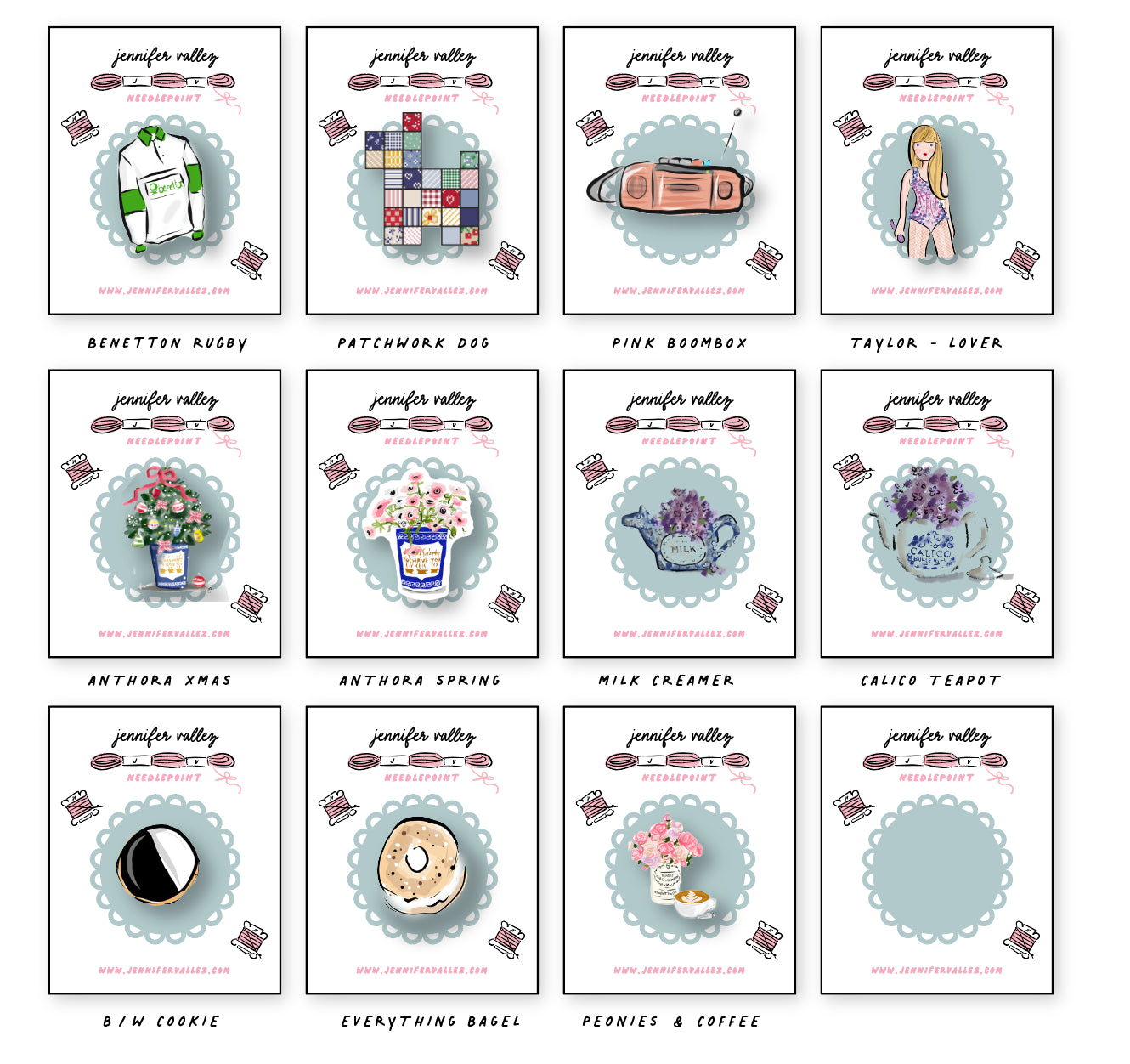 Needleminders for needlepoint