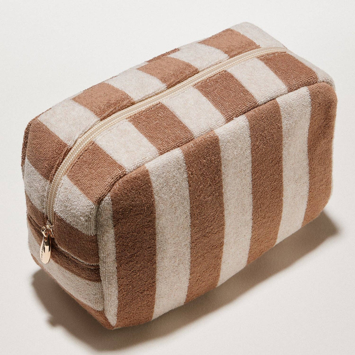 Striped Terry Fabric Pouch | Travel Pouch