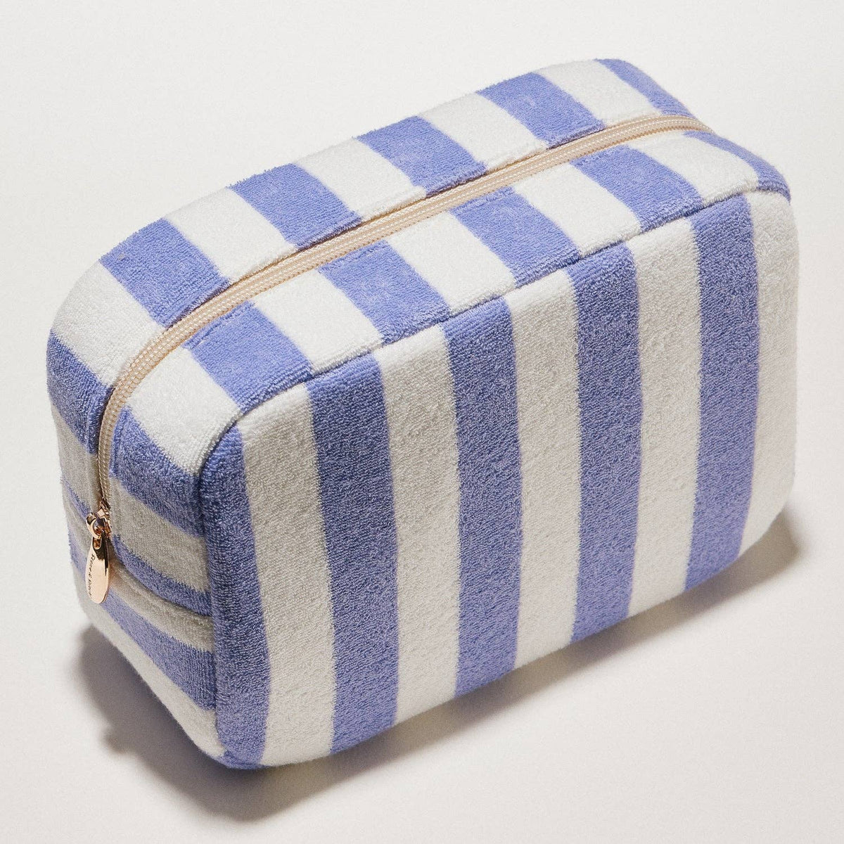 Striped Terry Fabric Pouch | Travel Pouch