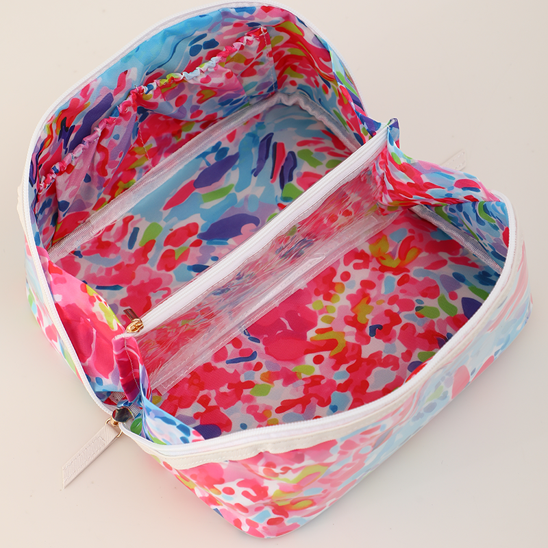 Waterproof Cosmetic Case PVC Make up Bag Bluebell Voyage