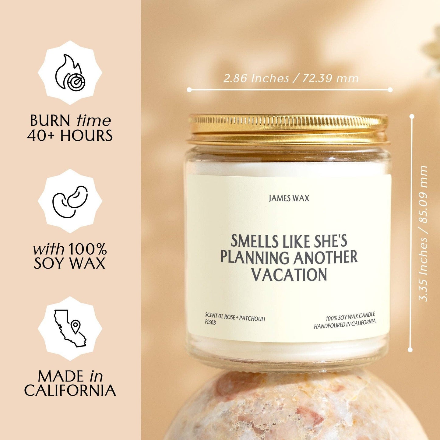 Vacation Gift Planning Vacation Candle