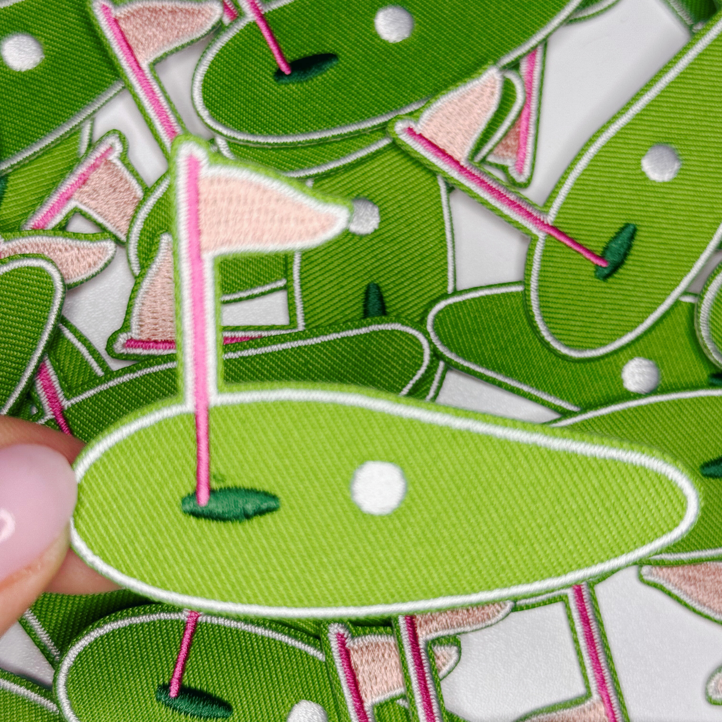 2.5” Golf Green  -  Embroidered Hat Patch