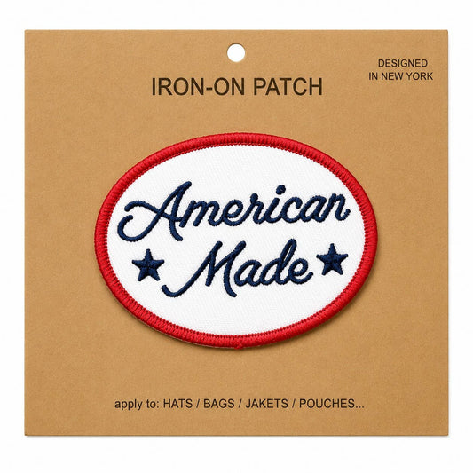 American Made Embroidered Iron-On Patch