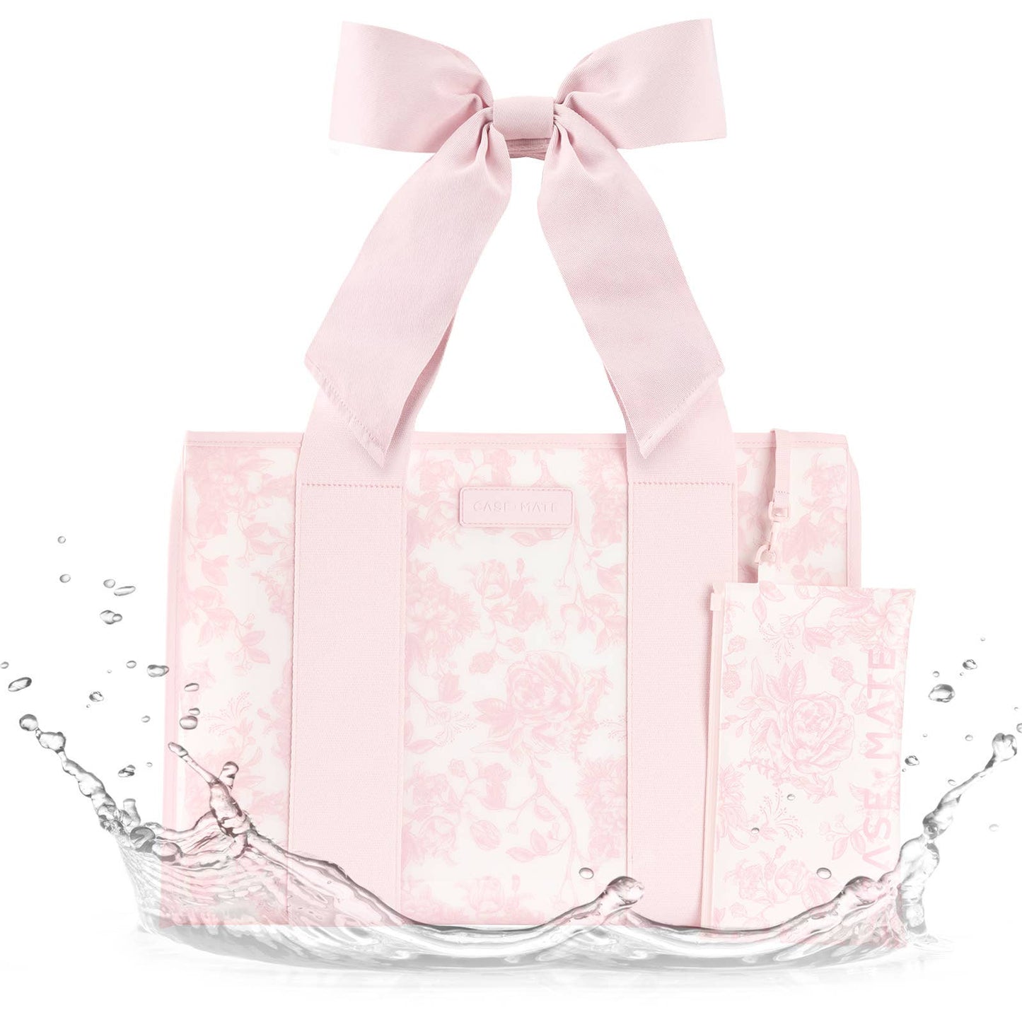 Case-Mate Afternoon Rosé Bow Jelly Tote Bag - Can be Embroidered