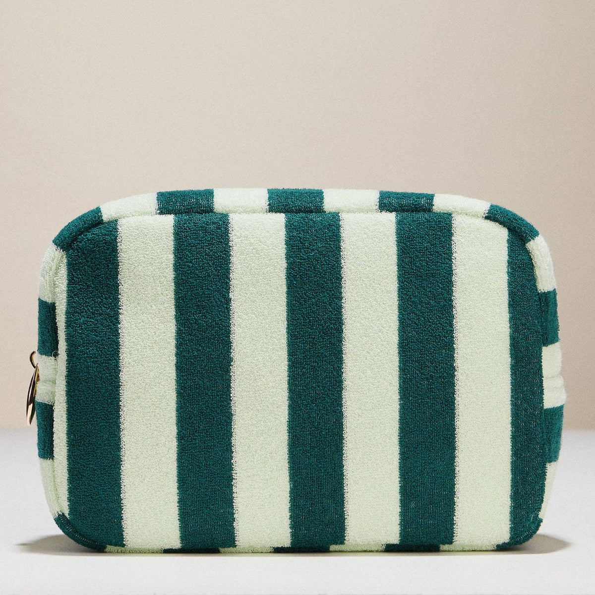 Striped Terry Fabric Pouch | Travel Pouch