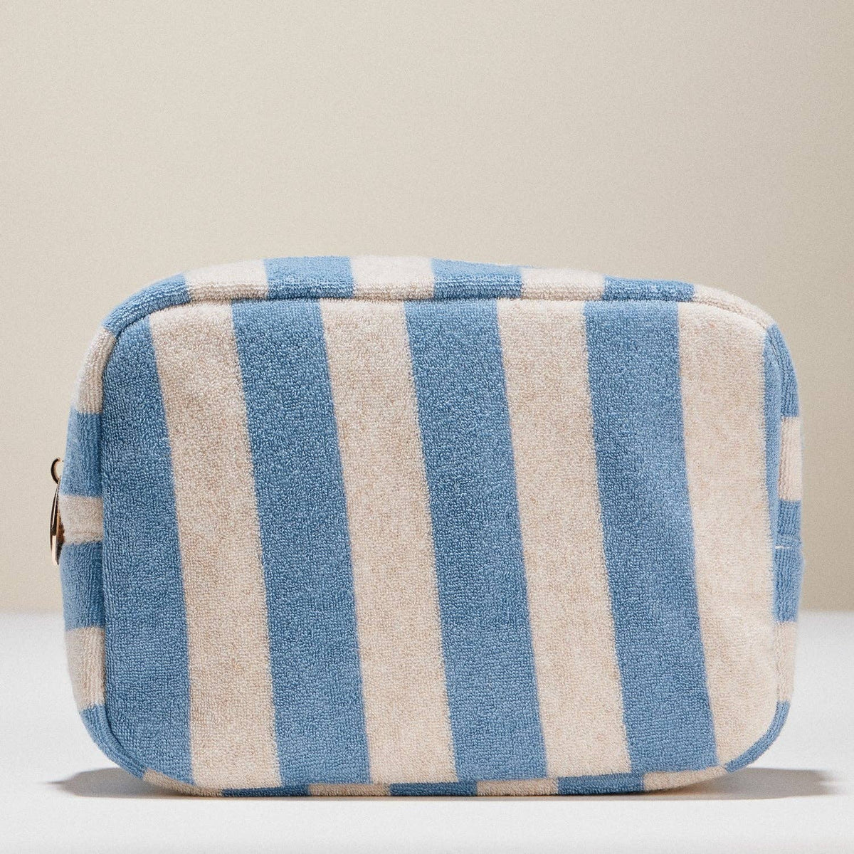 Striped Terry Fabric Pouch | Travel Pouch