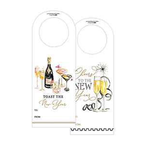 Toast the New Year Wine Tags