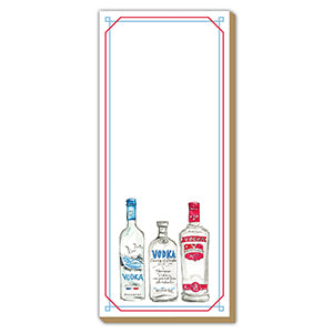 Handpainted Vodka Bottles Luxe Skinny Pad