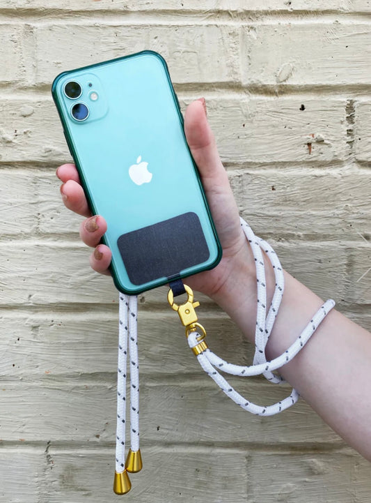 THE HOOKUP UNIVERSAL PHONE LANYARD : WHITE -  Cell Phone Accessory