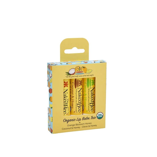 3 Pack Organic Lip Balm Gift Set-Chapstick