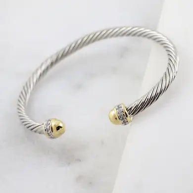 Barnes Cable Bracelet Silver