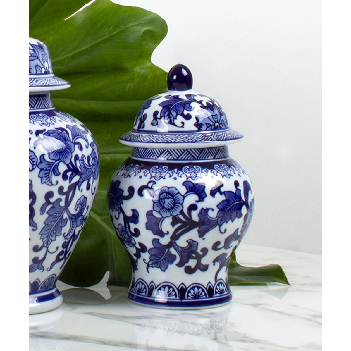 Blue Chinoiserie Ginger Jar - Small
