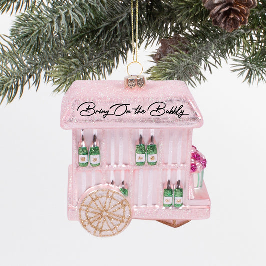 Bubbly Cart Ornament - Christmas