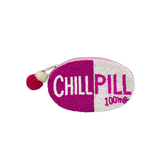 CHILL PILL 100MG Beaded Coin Purse LAC-CP-1161